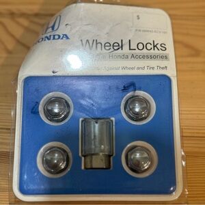 Honda Silver Wheel Locks